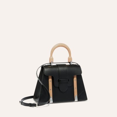 SAC_SAIGON_PM_CUIR_LISSE Black