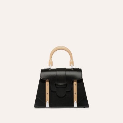 SAC_SAIGON_PM_CUIR_LISSE Black