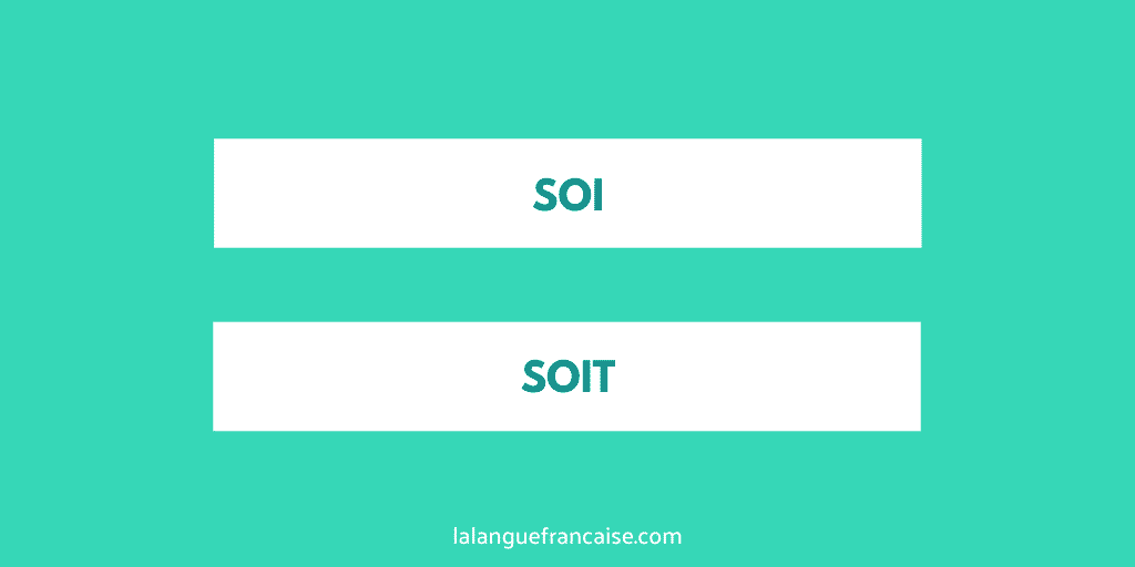 « Soi », « soit » et « soie » : quelle différence ?